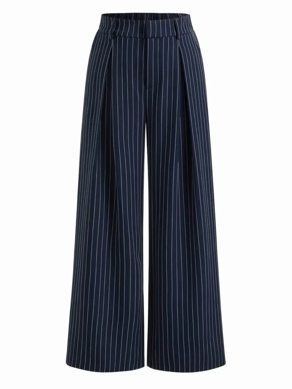 NWOT CIDER Navy & Blue WIDE LEG TROUSERS